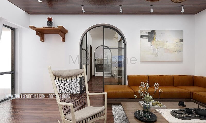 Vừa tiện nghi, gần gũi lại sang trọng tinh tế với bộ sofa da màu nâu cao cấp được thiết kế theo phong cách hiện đại khối vuông vức phù hợp cho phòng khách biệt thự, nhà phố Mẫu thiết kế nội thất biệt thự đẹp