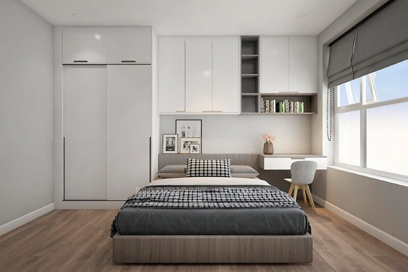 Giường ngủ hiện đại gỗ công nghiệp ấn tượng Nội thất chung cư đẹp