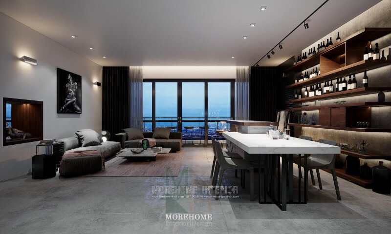 Thiết kế nội thất chung cư Vinhomes Sky Lake sang trọng Nội thất chung cư đẹp