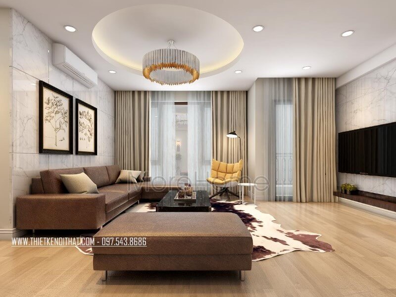 Thiết kế nội thất chung cư Mipec Long Biên hiện đại Nội thất chung cư đẹp