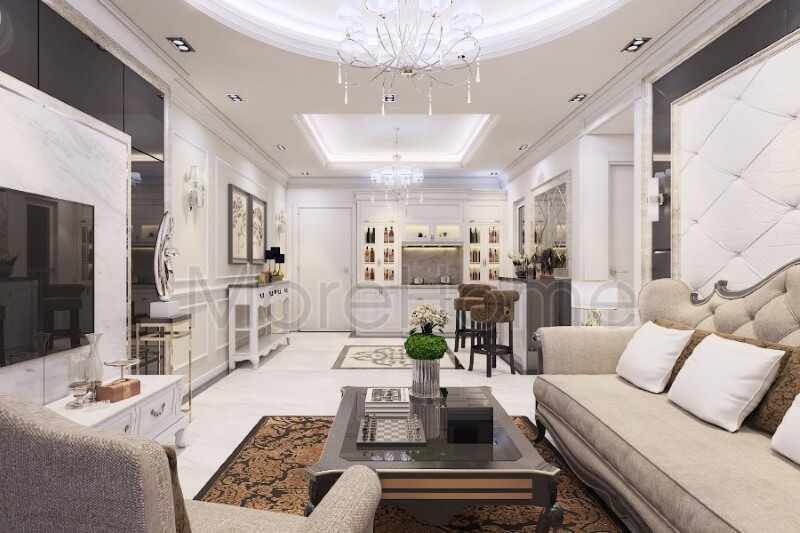 Thiết kế nội thất căn hộ CitiHome phong cách tân cổ điển Mẫu nội thất chung cư đẹp