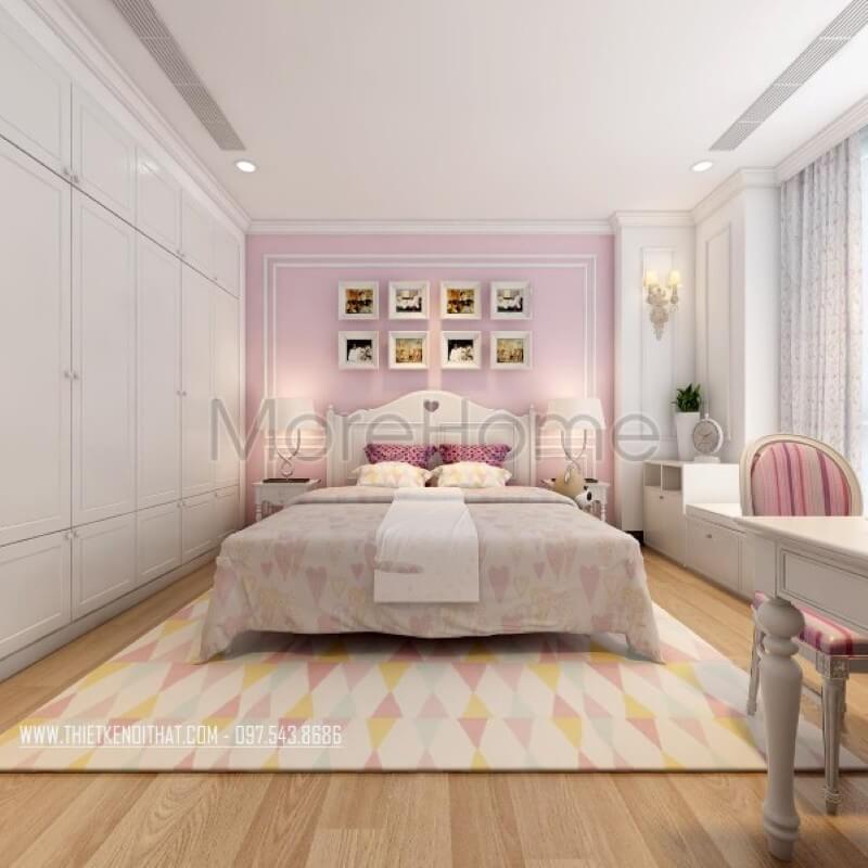 Mẫu tủ quần áo gỗ công nghiệp được phân chia nhiều ngăn hợp lí thuận tiện hơn trong quá trình sử dụng Mẫu nội thất chung cư đẹp