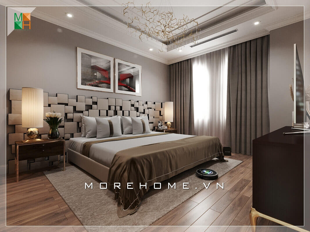 Ấn tượng với mẫu thiết kế nội thất phòng ngủ độc đáo, lạ mắt cho chung cư, nhà phố, biệt thự tone màu trầm đẳng cấp. Mẫu nội thất chung cư đẹp