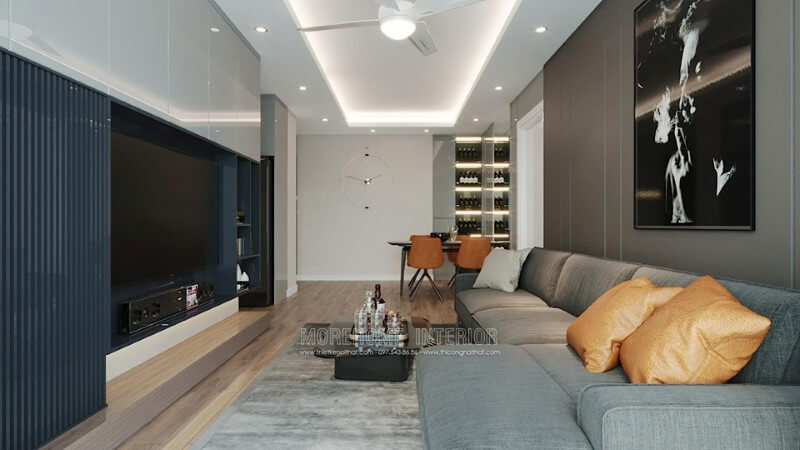 Mẫu sofa góc hiện đại luôn là sự lựa chọn của mọi khách hàng Mẫu nội thất chung cư hiện đại