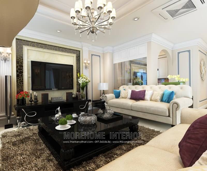 Bàn trà MH-TCD013 trang trí phòng khách chung cư, biệt thự độc đáo