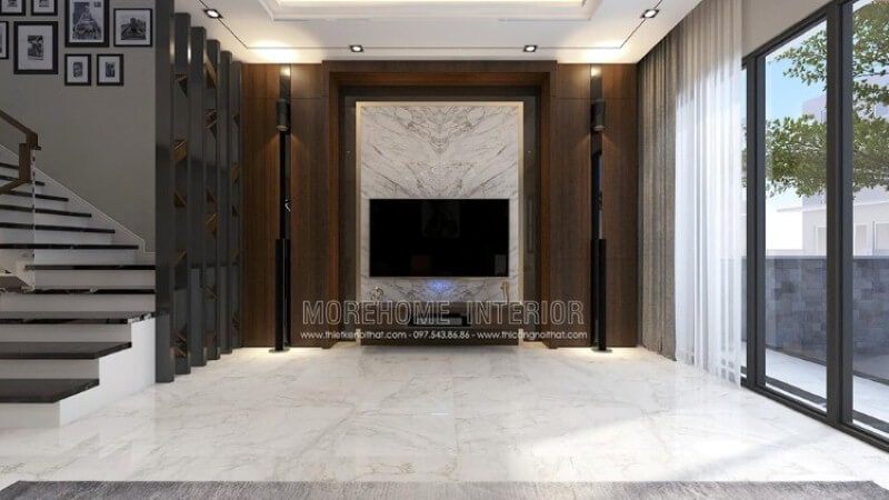 Với sự phát triển trong ngành bố trí thi công nội thất ngày càng hiện đại, bạn có thể sở hữu ngay mẫu phòng khách ốp tường từ đá đối vân tuyệt đẹp và gỗ ốp tường theo mọi loại vân phù hợp như tại công trình trang trí nội thất biệt thự Parkcity bởi kts Morehome trong đây. Bạn có thể tham khảo chi tiết tại: thietkenoithat.com.